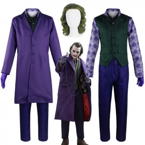 The Dark Knight Joker Halloween Cosplay Costume