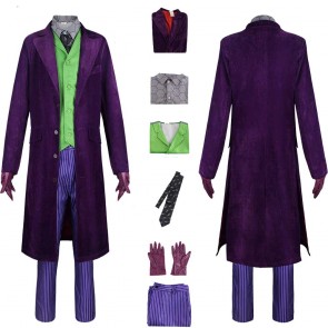 Deluxe Joker Cosplay The Dark Knight Heath Ledger Premium Version Halloween Cosplay Costume