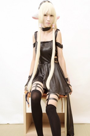 Chobits Freya Black Sexy Costumes Customized Fashion AC00670