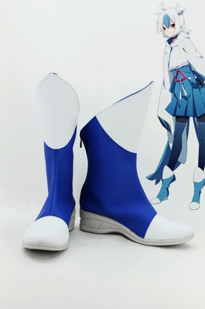 Pokemon Pocket Monster Anime Latias personate Cosplay Shoes Boots Blue AC00417