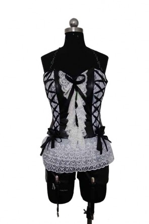 ZONE-00 Hime Shirayuri White Lace Cosplay Costume AC001158