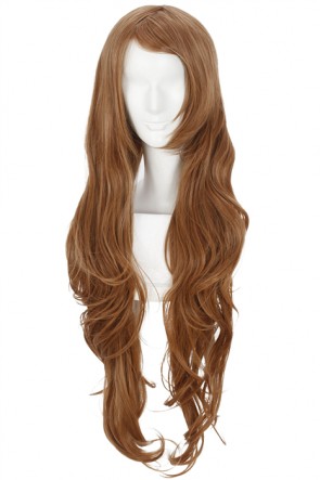 80CM Long Brown《CodeGeass》Nunnally V Britannia Cosplay Wig AC00974