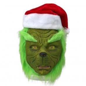Green Halloween Grinch Cosplay Mask