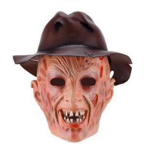 A Nightmare On Elm Street 4: Freddy Mask With Hat Halloween Cosplay Prop
