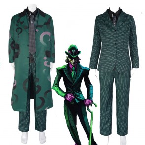 Gotham Riddler Halloween Cosplay Costume Handmade Upgrade Full Set