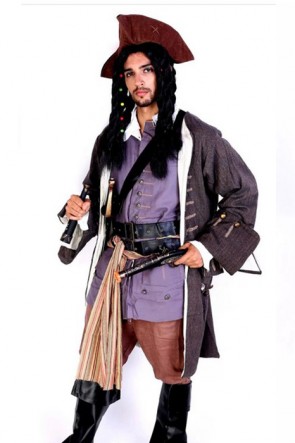Leather Cool Cosplay Costume Pirate Of The Caribbean New Arrival MC00112