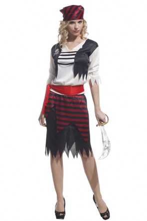 Crazy Female Pirate Of The Caribbean Halloween Costume Hot MC00117