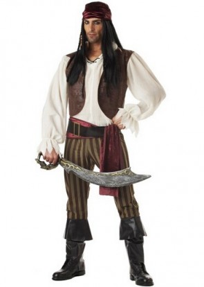 New Arrival Jack Sparrow Pirate Costumes Fancy Costume For Halloween FHC0020