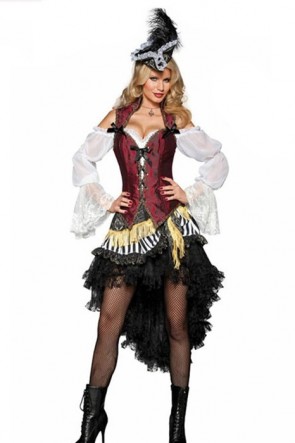 Pirates Caribbean Dress Halloween Costume Play Clothes Cosplay FHC00276