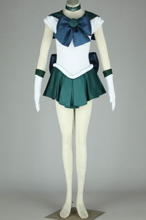 Sailor Moon Sailor Neptune Kaiou Michiru Fighting Uniform Cosplay Costume AC00617