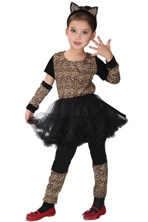Leopard Print Halloween Party Cosplay Costume For Children FHC00352