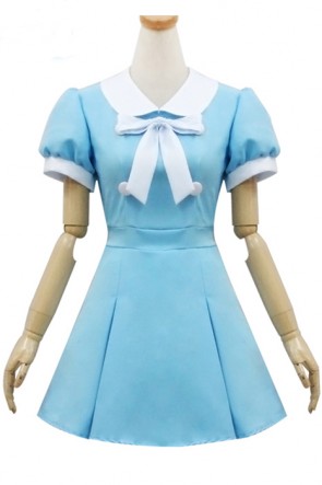 K-ON Blue Japanese School Girls Cosplay Costumes AC001162