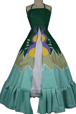 Fairy Tail Lucy Green Dress Cosplay Costume-made AC0047