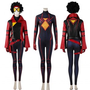 Across the Spider-Verse Spider-Woman Jessica Miriam Drew Halloween Cosplay Costume