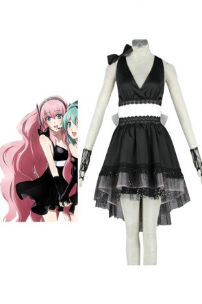Vocaloid Megurine Luka Cosplay Costume With Sexy Color Black AC00751