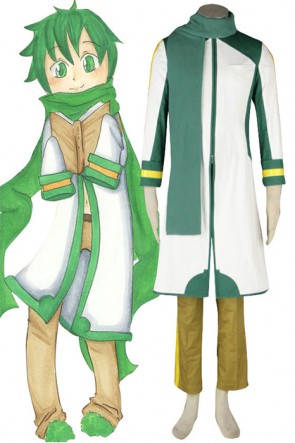 Vocaloid Nigaito Kaito Green Cosplay Costume AC00761