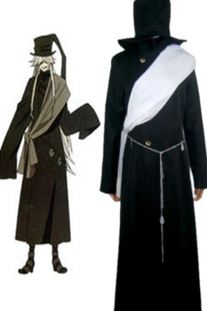 Black Butler Kuroshitsuji Grim Reapers Undertaker Uniform Cosplay Costume AC00788