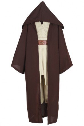 Star Wars Jedi Knight Anakin Suit Coffee Cloak Cosplay Costume  MC00155
