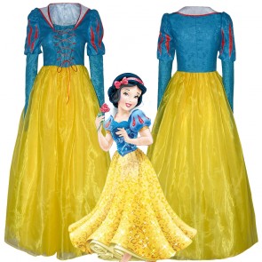 Snow White Deluxe Princess Dress Halloween Cosplay Costume