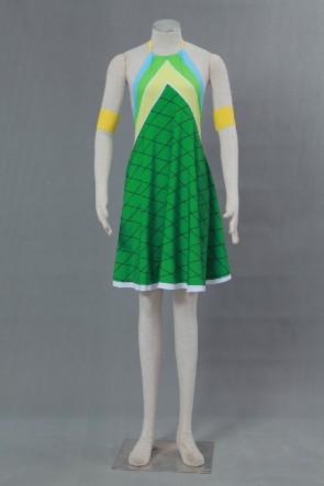 Vicwin-One Fairy Tail Wendy Marvell Green Dress Cosplay Costume Outfits AC0046