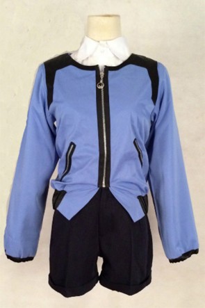 Tokyo Ghoul Blue Coat With Black Shorts Cosplay Costume For Woman AC00342