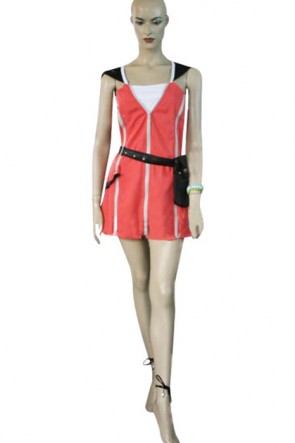 Kingdom Hearts 2 Kairi Pink Dress Cosplay Costume Costumized AC00715
