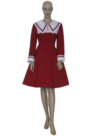 Chobits Chii Red Dress Cosplay Costume Clothing Fashion AC00667
