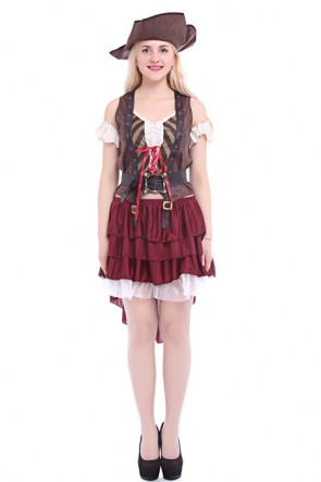 Pirate Of The Caribbean Sexy And Graceful Dress Cosplay Party MC00102