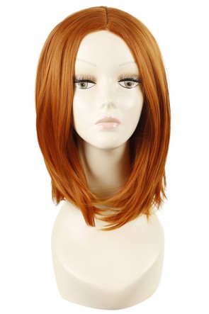 40cm Medium Orange-yellow Straight Fashion Wig CW00440