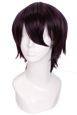 Fashion 25cm short Black Purple Noragami yato Cartoon Roleplay Cosplay Wig  AC00985